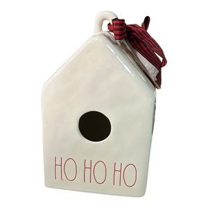 Rae Dunn "HO HO HO" Square Birdhouse